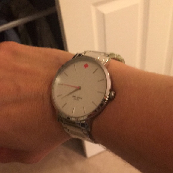 Kate Spade Silver Watch Worn Once Needs Battery - Picture 9 of 9